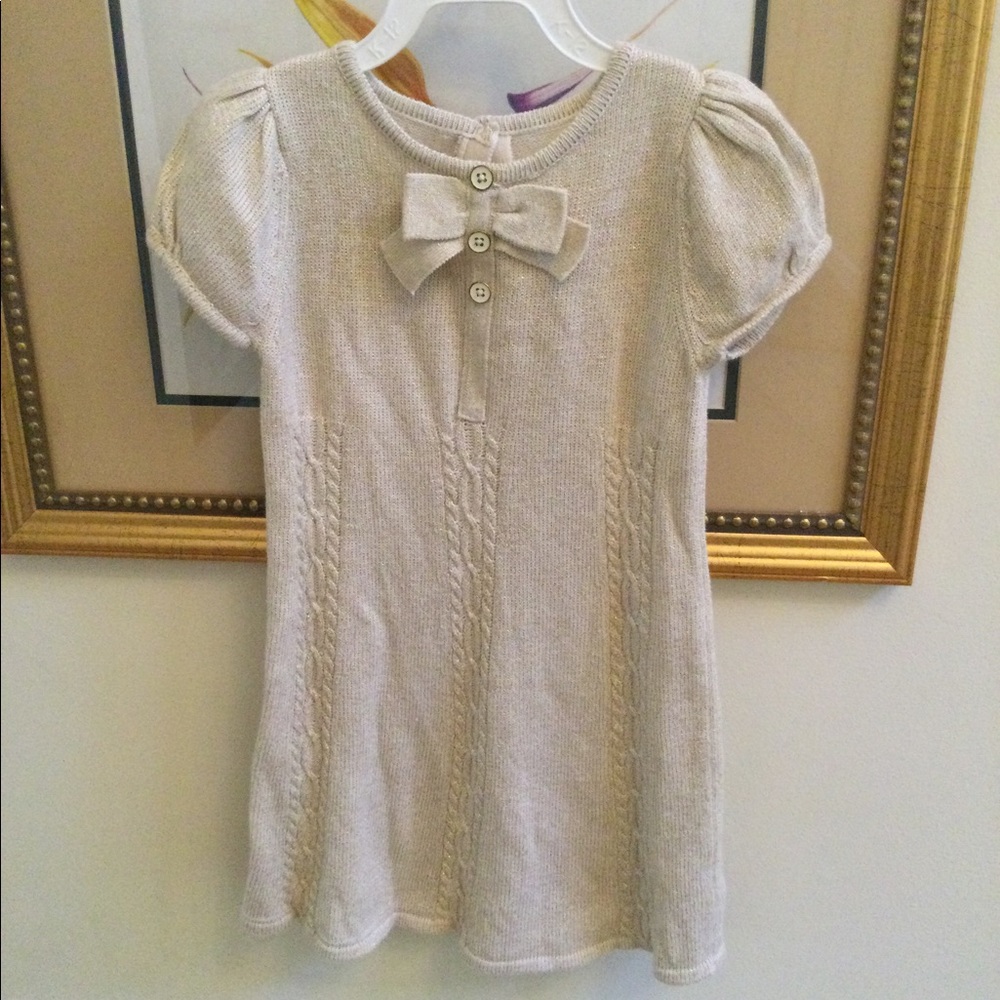 Size 4 dress cream and golden
